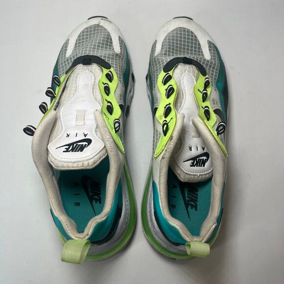 Nike Air Max 270 React SE Oracle Aqua Black Ghost Green CT1265-300 Size 8 - Picture 9 of 10